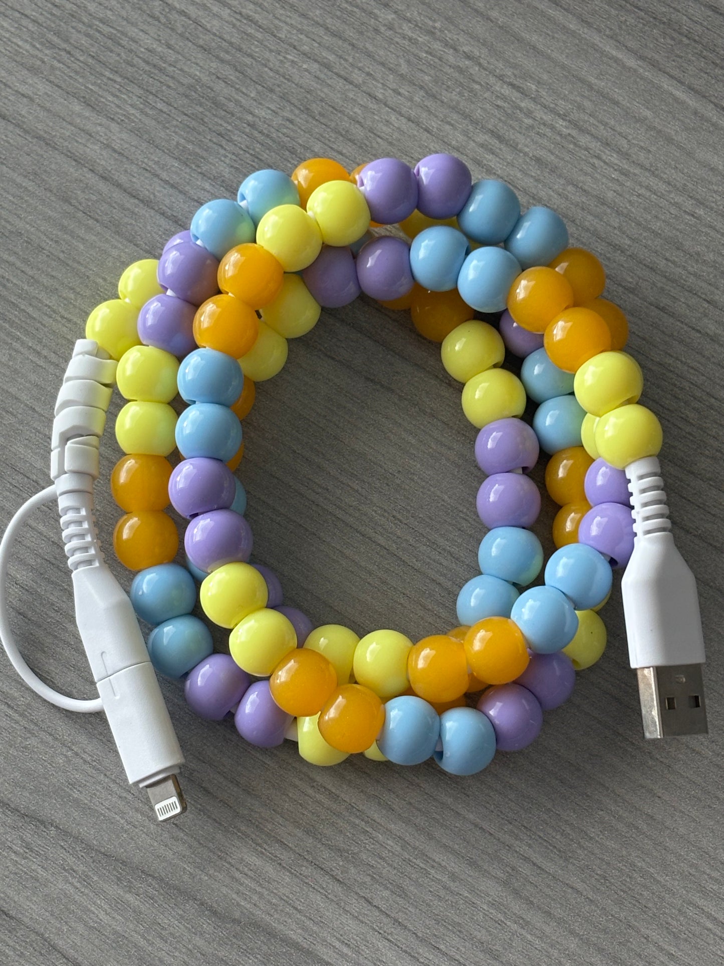 Beaded Charger, Lightning Charger, USB-C charger