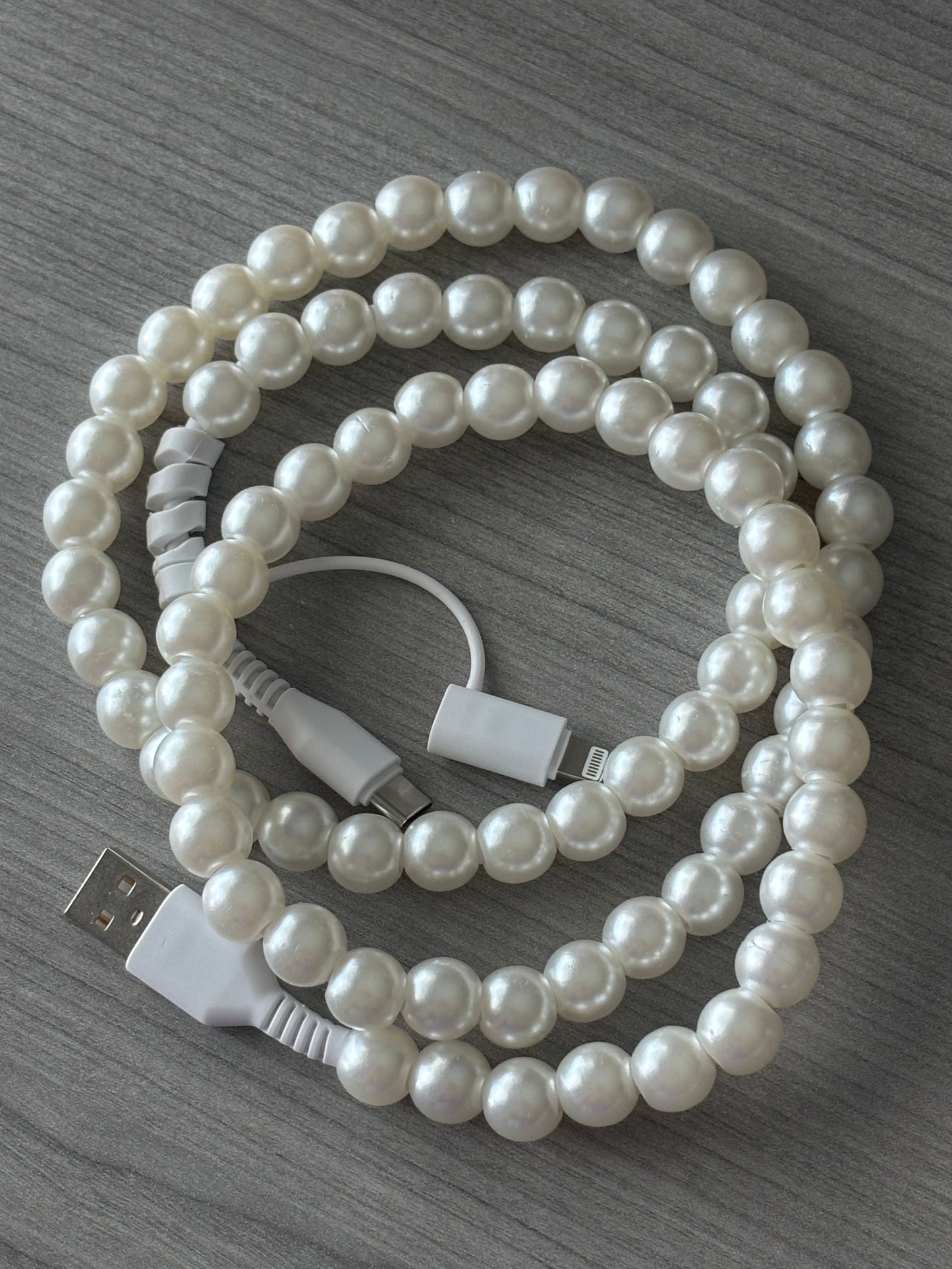 Beaded Charger, Lightning Charger, USB-C charger