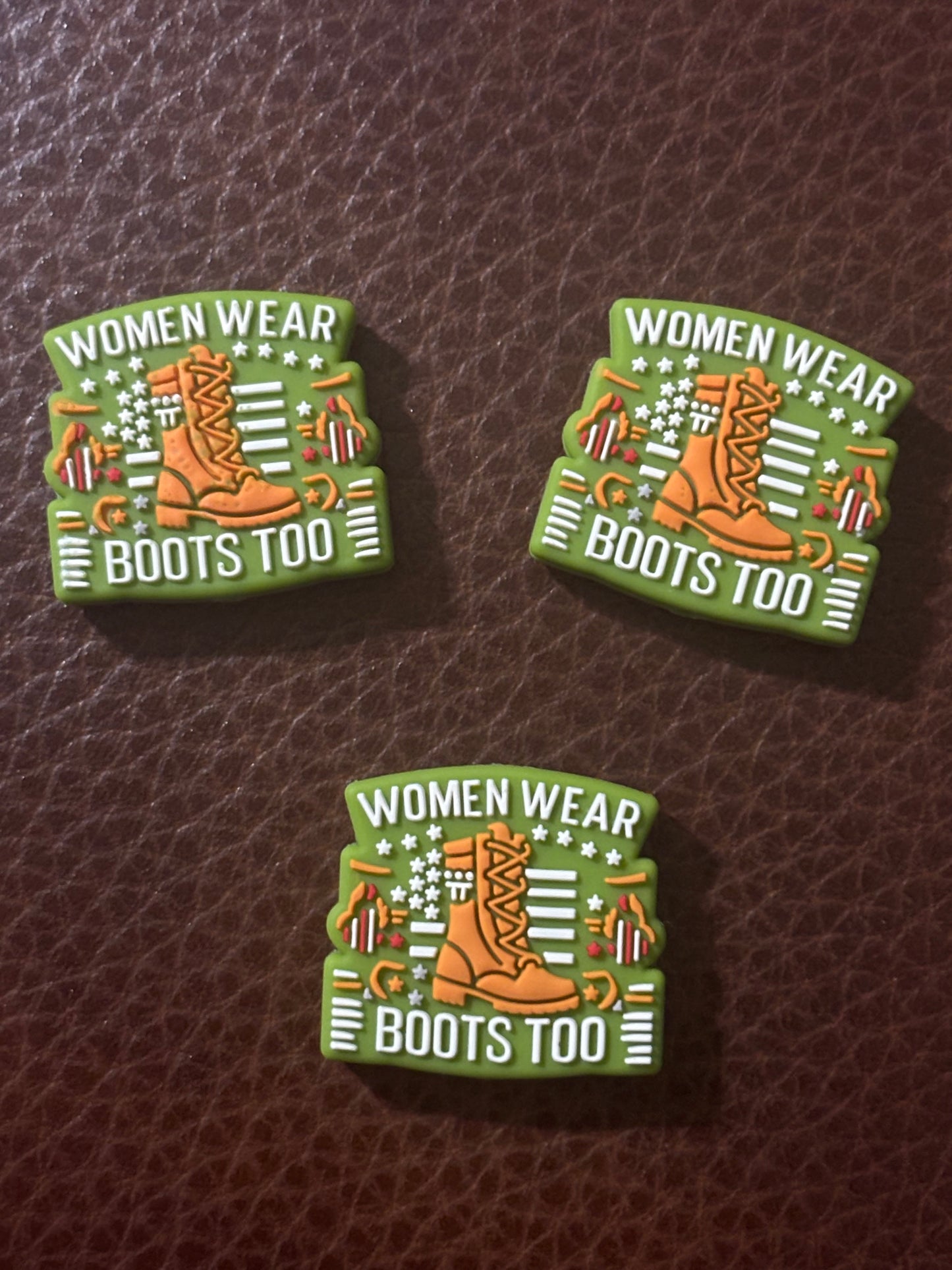 OG Women Wear Boots Too Silicone Focal Bead