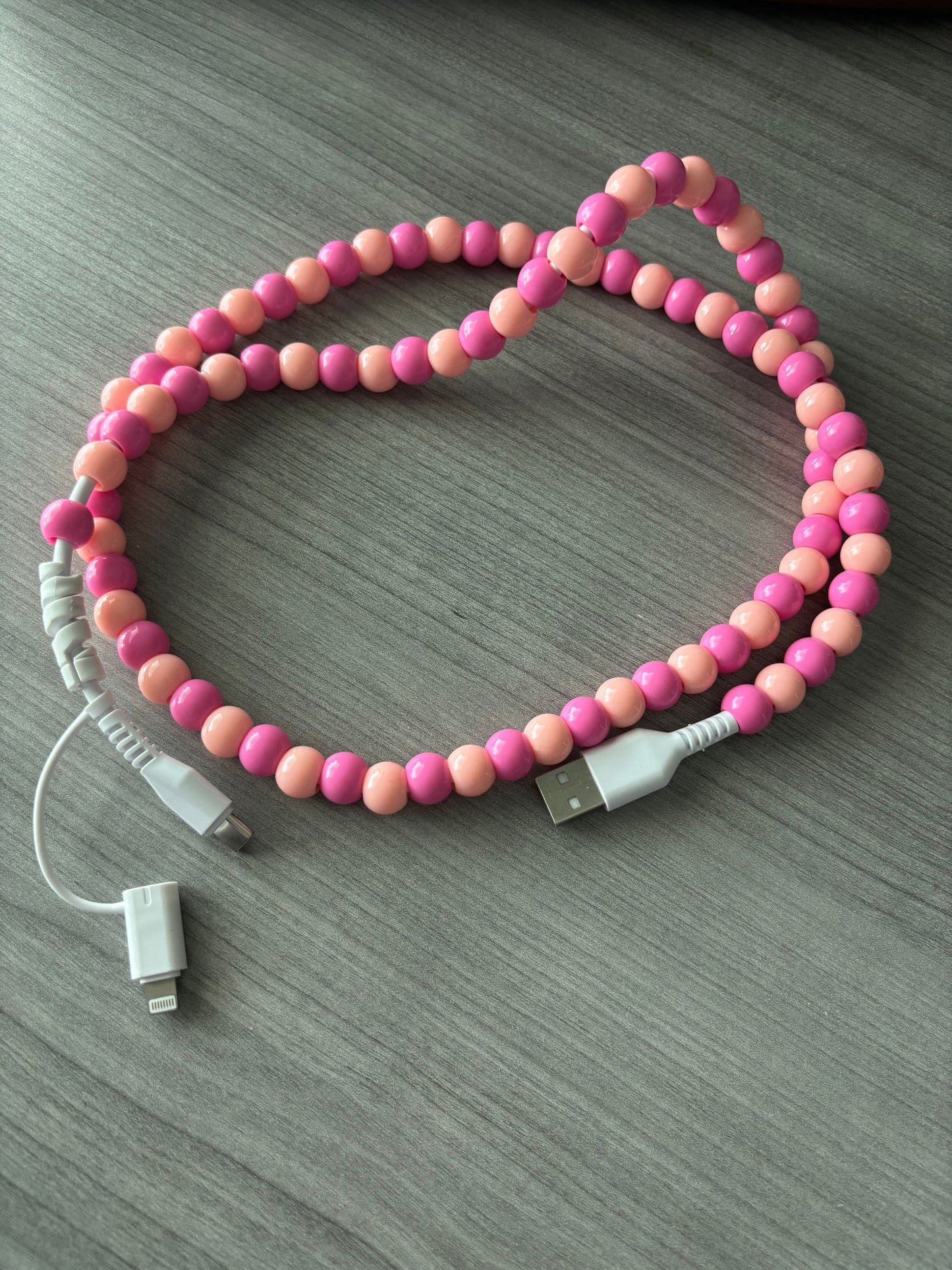 Beaded Charger, Lightning Charger, USB-C charger