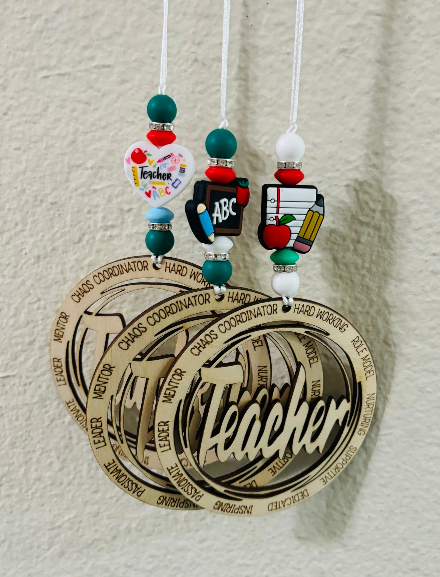 Teacher Car Charm Blank