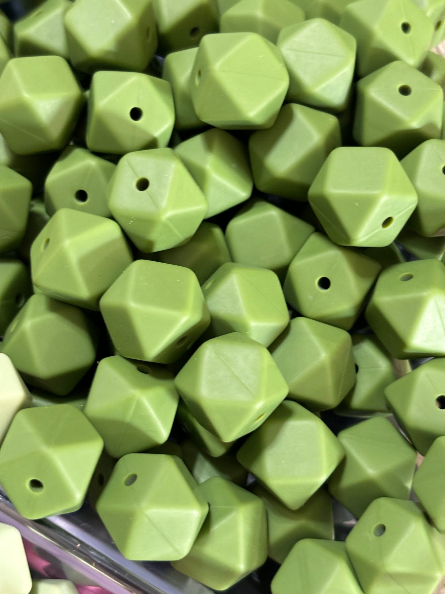 14mm Hexagon Bead