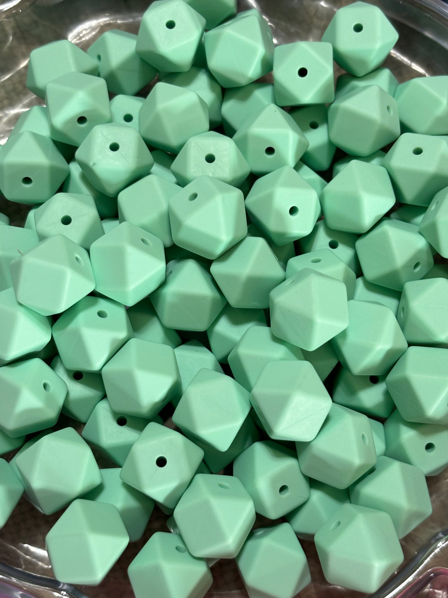 14mm Hexagon Bead