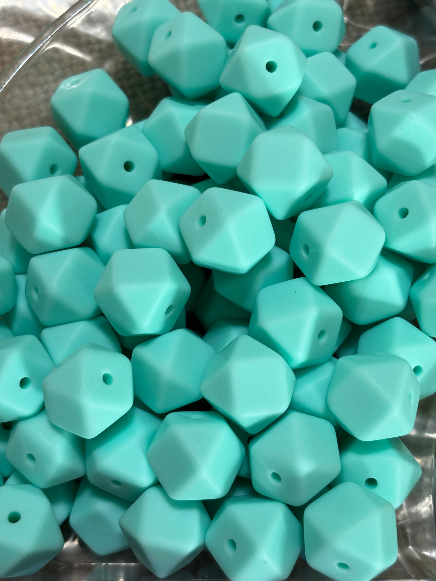 14mm Hexagon Bead