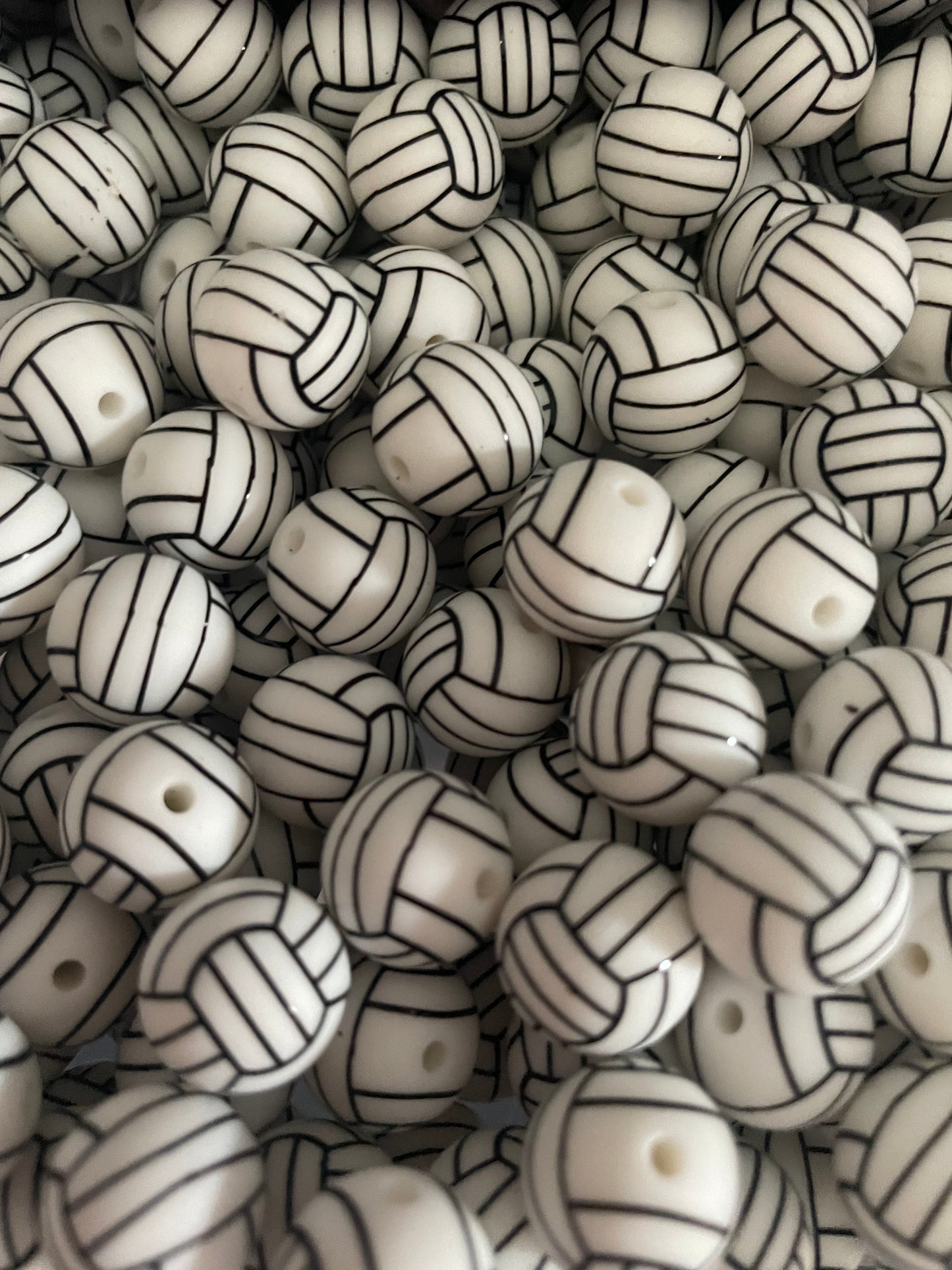 15mm Sports Print Beads