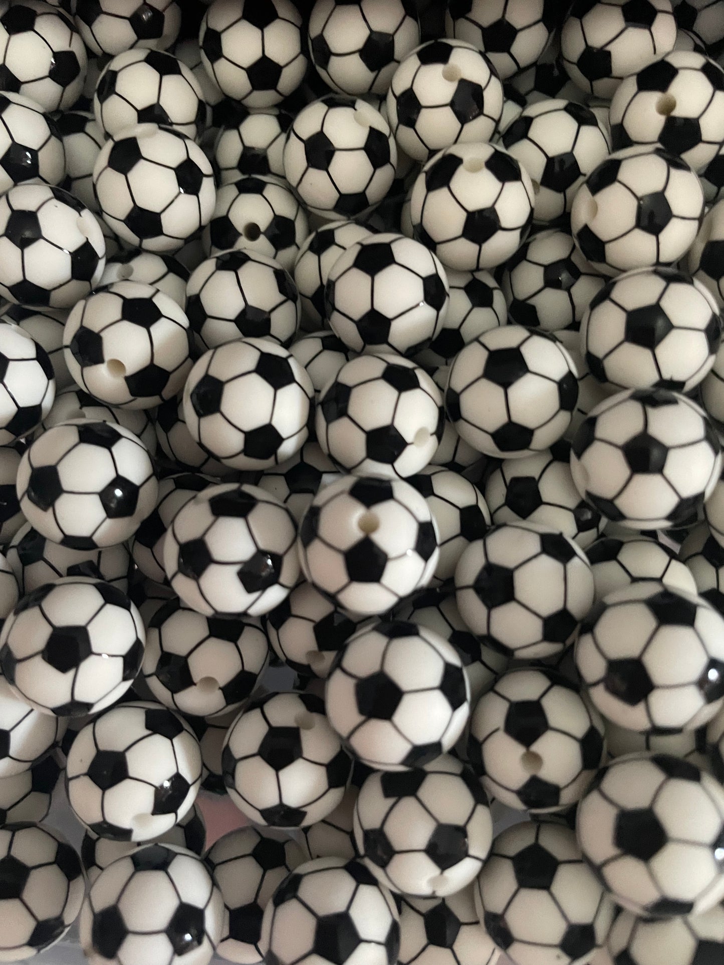 15mm Sports Print Beads