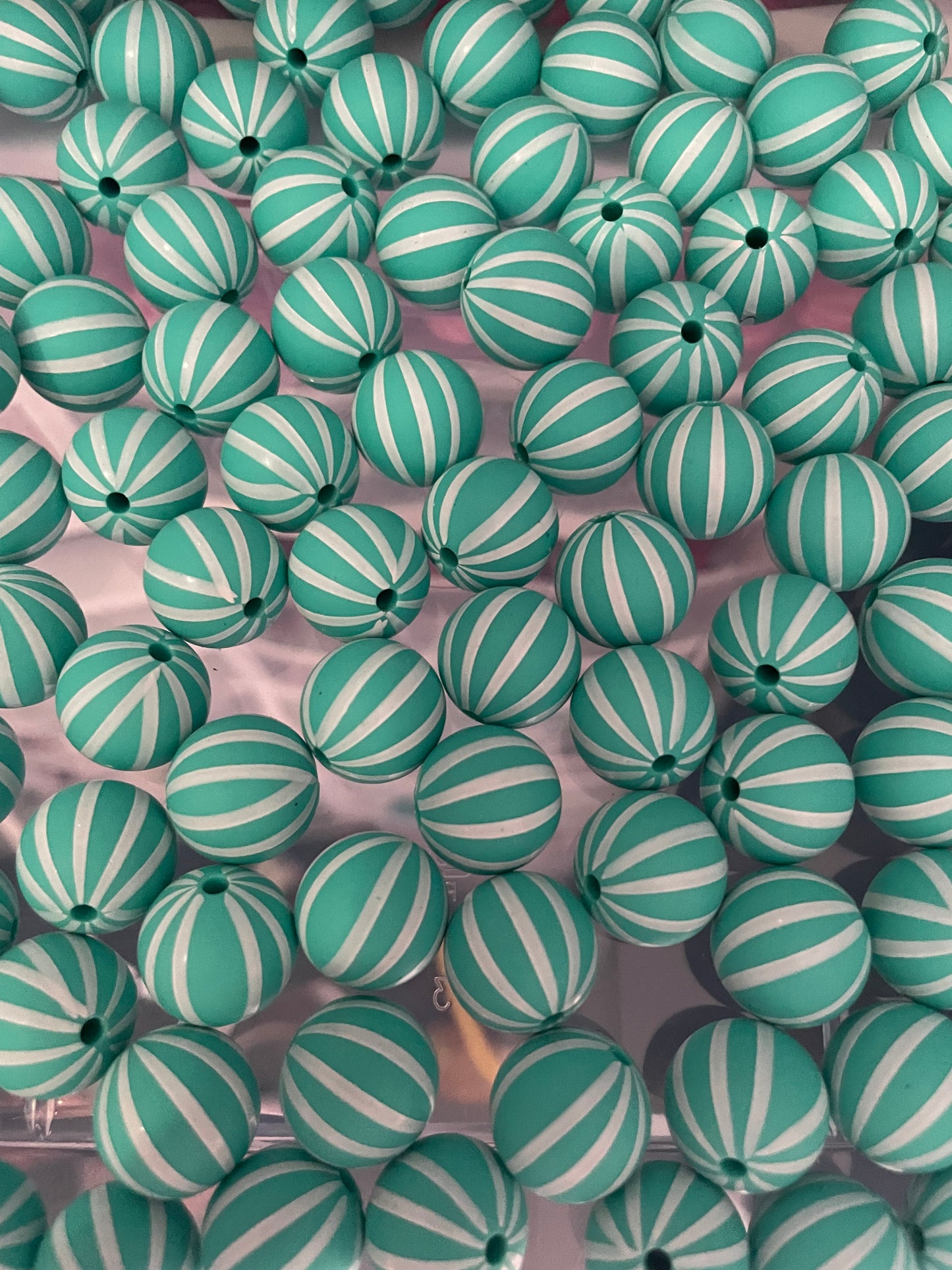 15mm Striped Bead