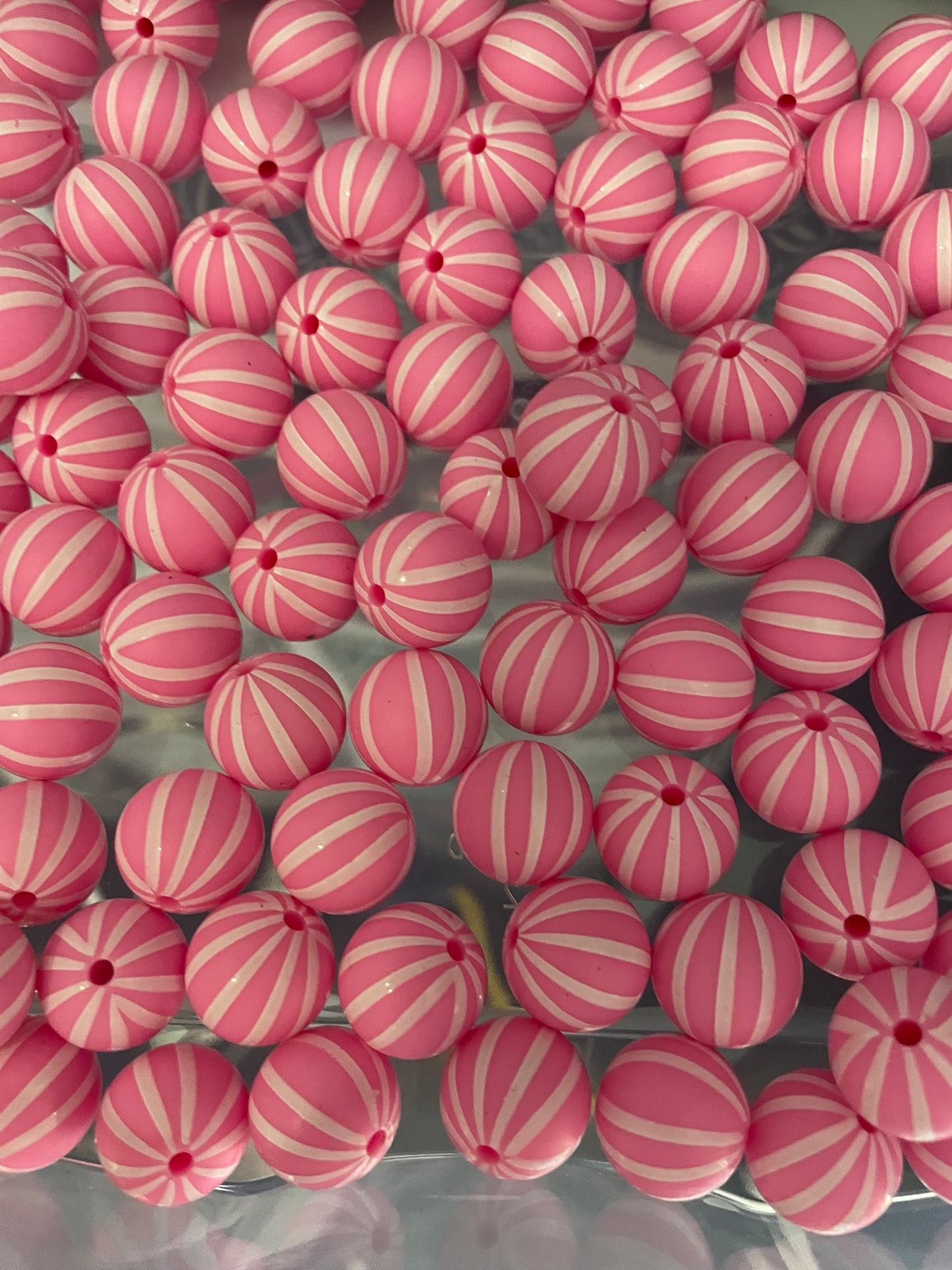 15mm Striped Bead