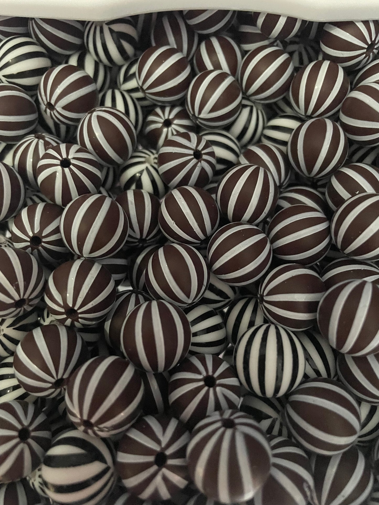 15mm Striped Bead