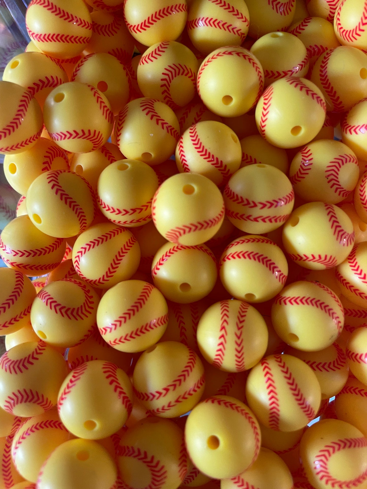 15mm Sports Print Beads