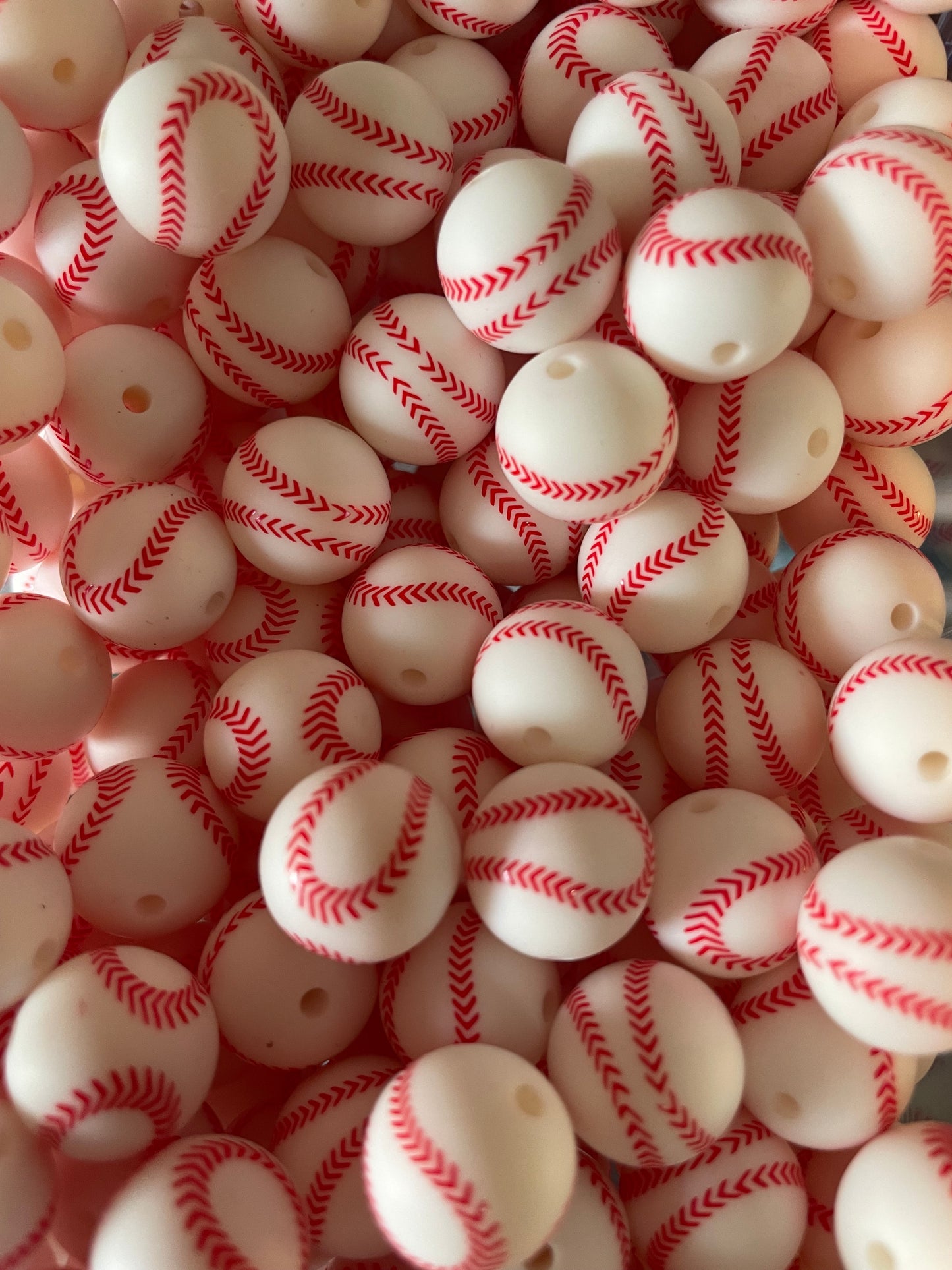 15mm Sports Print Beads