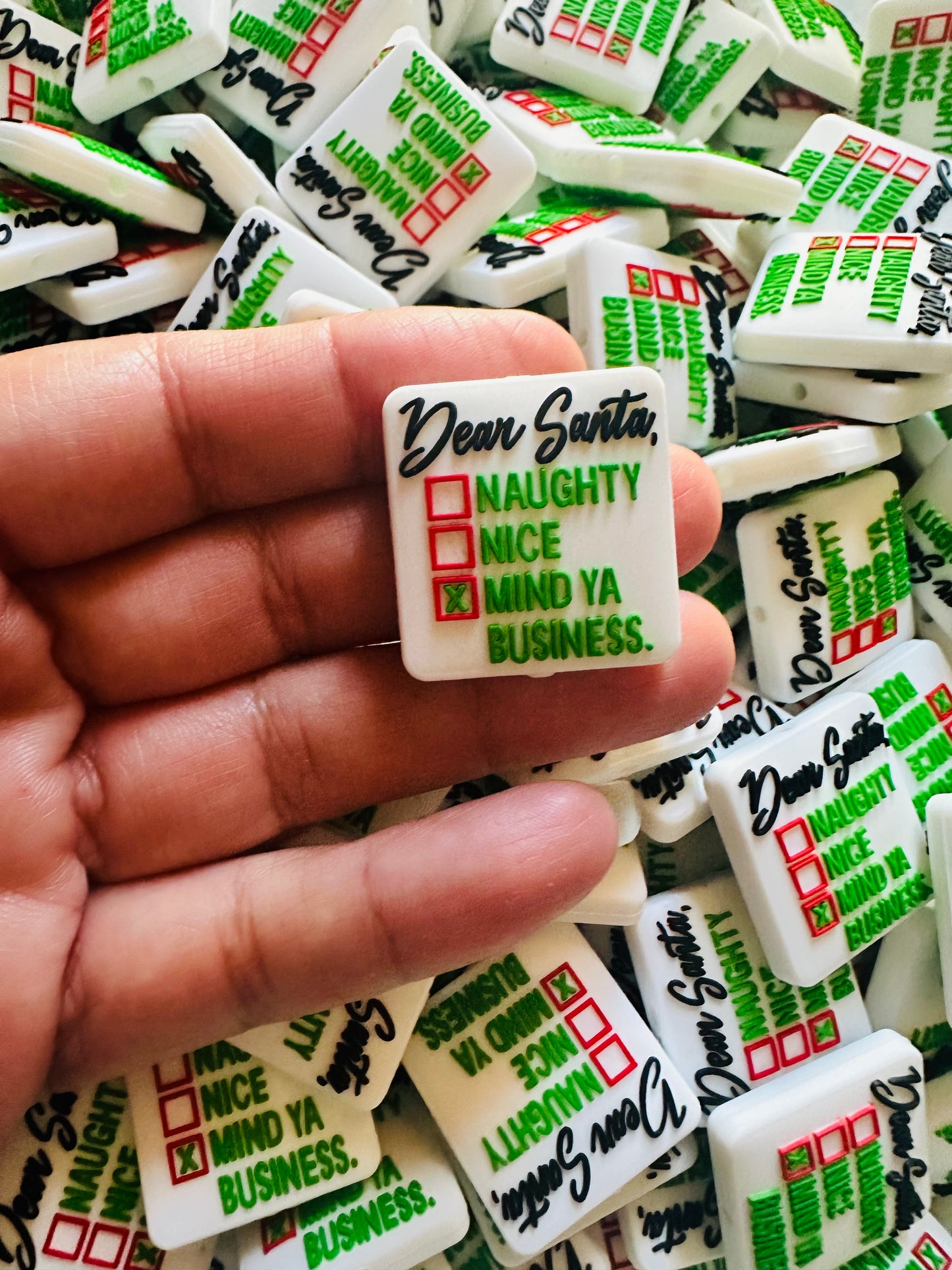 #9 EXCLUSIVE Naughty Nice Mind Ya Business Silicone Focal