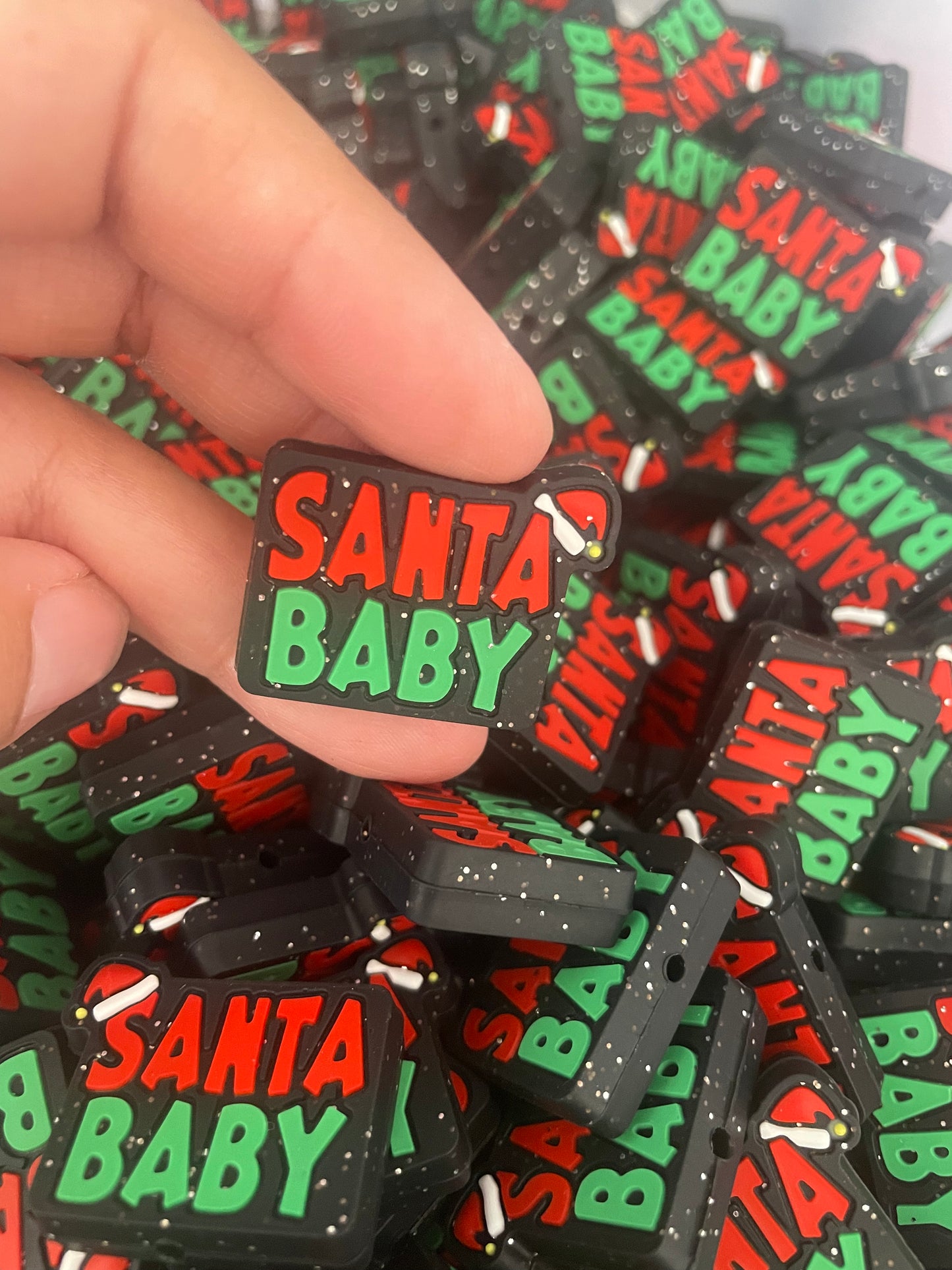 #10 EXCLUSIVE Santa Baby Silicone Focal