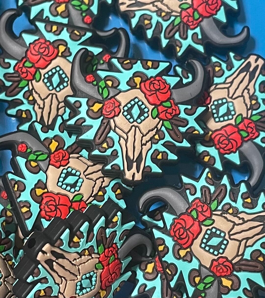 #11 EXCLUSIVE Western Cow Skull Silicone Focal