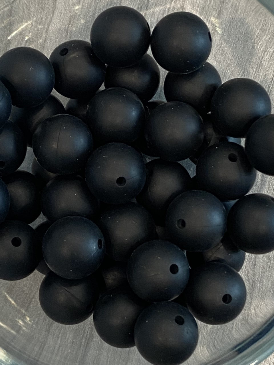 12MM Black Bead