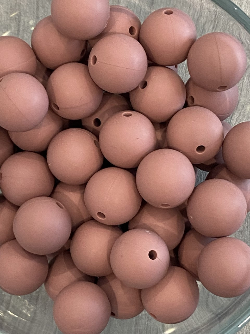 15mm Clay Brown Bead