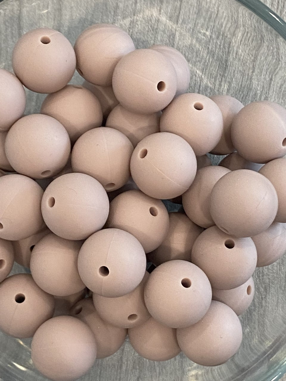 15mm Khaki Bead