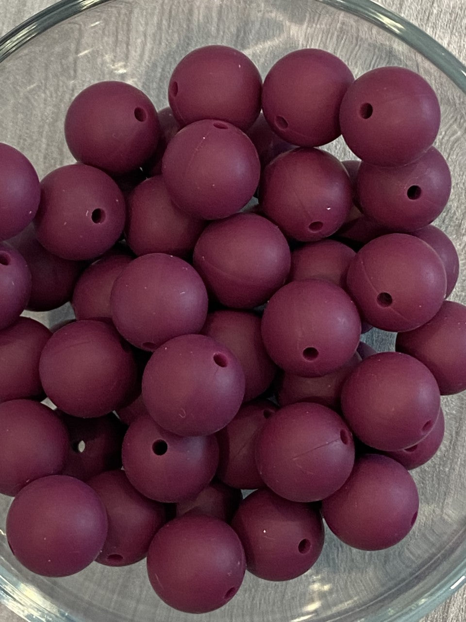 12mm Maroon/Wine Bead