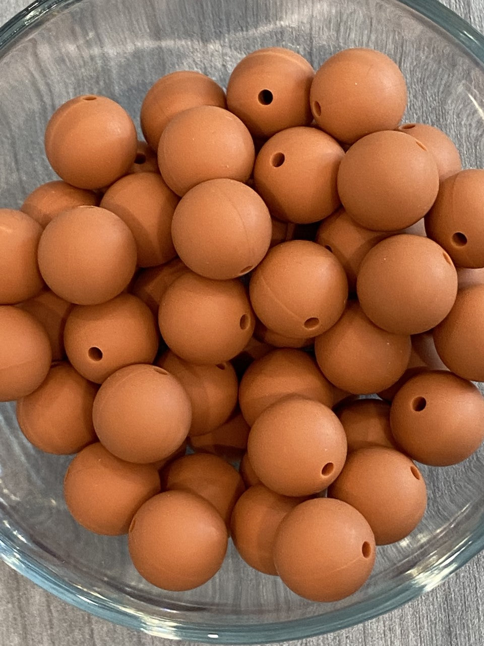 12MM Burnt Orange Bead