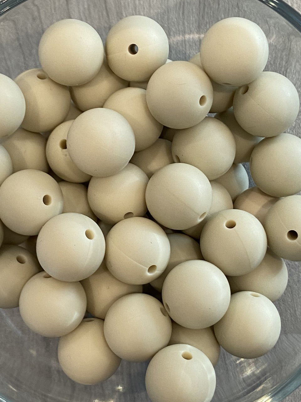 15mm Oatmeal Bead