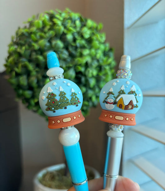 Exclusive 3D Snow Globe Silicone Focal