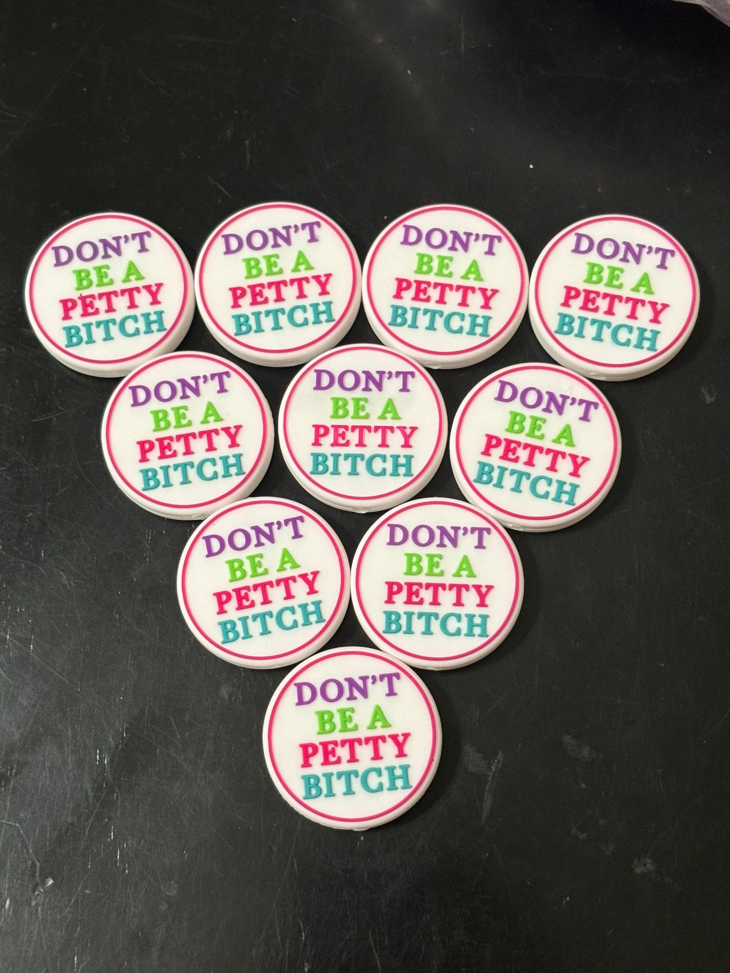 OG Petty Bitch Silicone Focal Bead