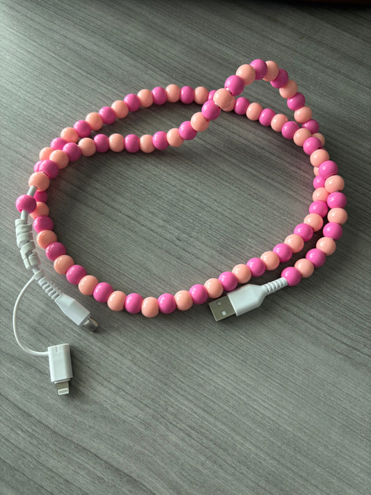 Beaded Charger, Lightning Charger, USB-C charger