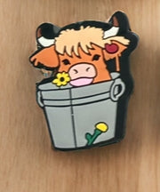 Highland Cow in a Tub