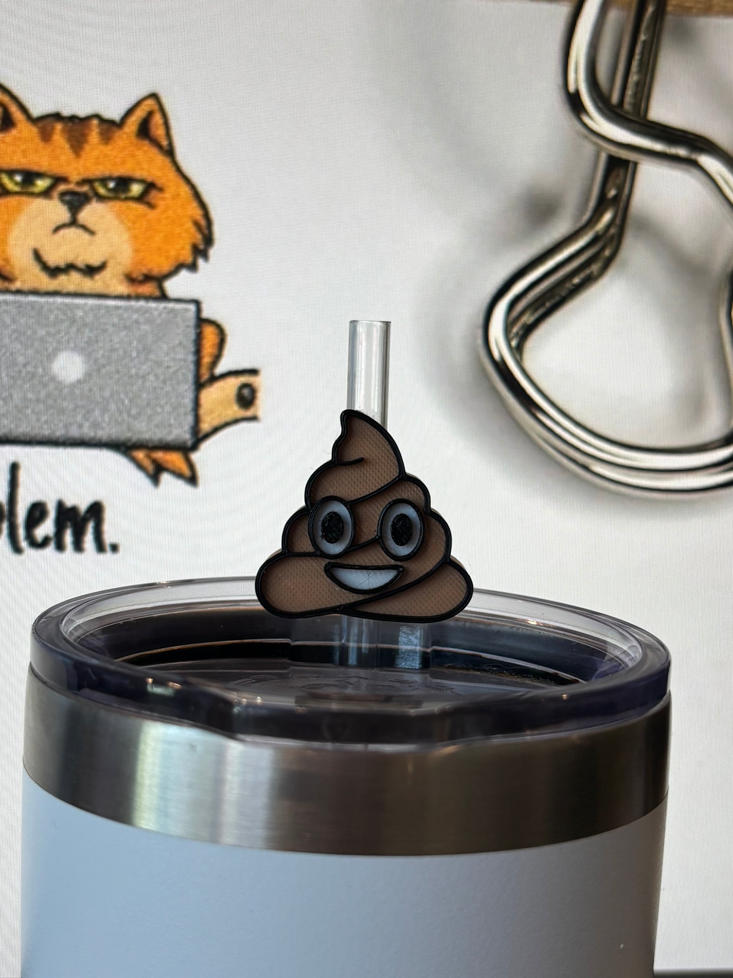 Poop emoji topper