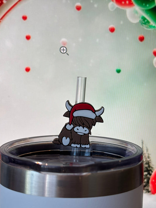 Santa hat Cow topper
