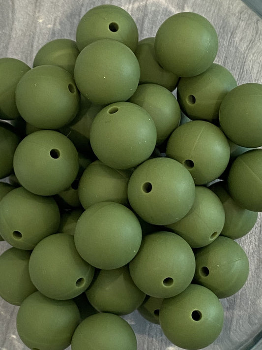 12MM Army Green Bead
