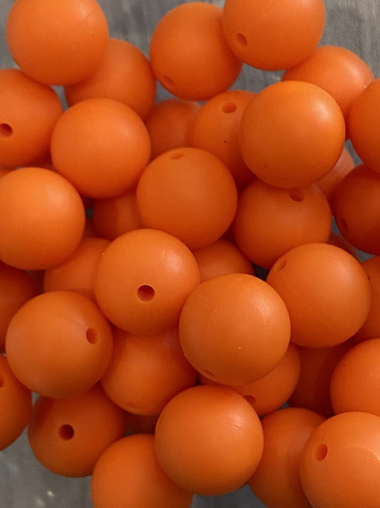 15mm Orange Bead